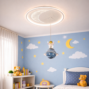 Żyrandol LED ASTRONAUT 80W, światło zimne/ciepłe/neutralne, białe żyrandole dziecięce Domyślny tytuł Alessandro Design