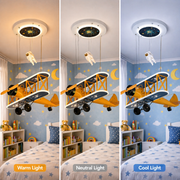 Wiszący żyrandol LED AVION 80W, światło zimne/ciepłe/neutralne, pomarańczowo-niebieskie żyrandole dziecięce Domyślny tytuł Alessandro Design
