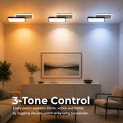Żyrandol LED z pilotem CAROLINA 31W, 2 elementy, światło zimne/ciepłe/neutralne, możliwość przyciemniania, czarny
