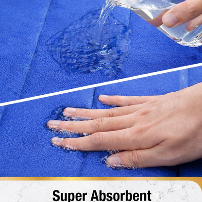 Covoras de Baie, 50x80 cm, Albastru, Antiderapant, Absorbant Covoare Baie Default Title Alessandro Design