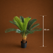 Planta Artificială Copac Tip Palmier, 24 frunze, 85 cm, Verde, cu Ghiveci