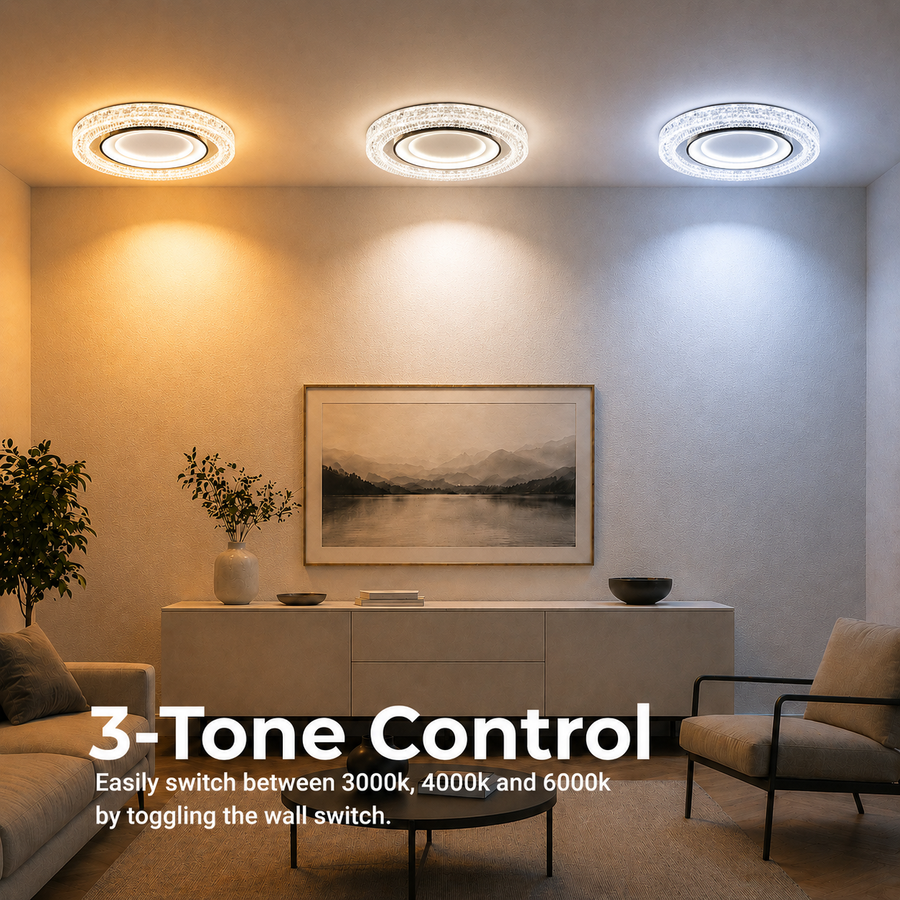 WON Noble żyrandol LED, 67W, średnica 30cm, światło ciepłe/neutralne/zimne, biały