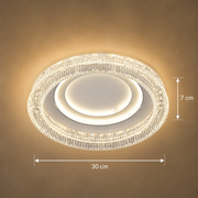 WON Noble żyrandol LED, 67W, średnica 30cm, światło ciepłe/neutralne/zimne, biały