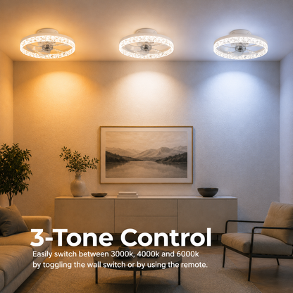 Żyrandol LED VEYA z pilotem, 38 W, śr. 50 cm, światło zimne/neutralne/ciepłe, metal i plastik, biały