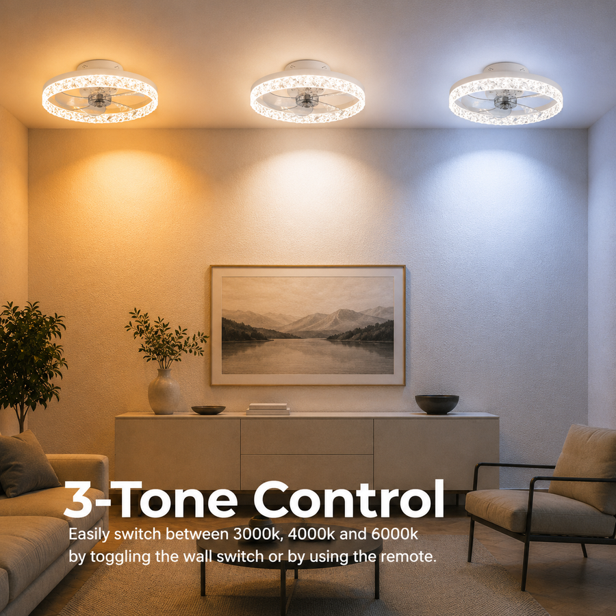 Żyrandol LED VEYA z pilotem, 38 W, śr. 50 cm, światło zimne/neutralne/ciepłe, metal i plastik, biały