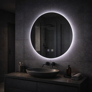 Okrągłe lustro LED, 70cm, Isolda, Touch, Lustra z systemem odmgławiania Korman E Domyślny tytuł Alessandro Design