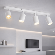 Żyrandol Joom z projektorem liniowym 4XGU10 Białe żyrandole LED Domyślny tytuł Alessandro Design