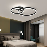 Żyrandol LED z pilotem LT511/30+40+50BK, 93W, 2 koła, światło zimne/ciepłe/neutralne, możliwość przyciemniania, czarne żyrandole LED z pilotem Domyślny tytuł Alessandro Design
