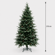 Brad Artificial QAANAAQ, 210 cm, 1149 vârfuri, Verde
