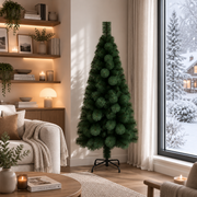 Brad Artificial MANIITSOQ, 210 cm, 280 vârfuri, Suport Metalic, Verde