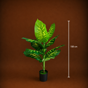 Plantă Artificială Tip Dieffenbachia, 100 cm, Verde