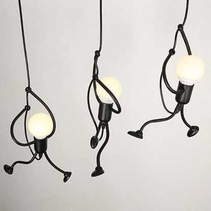 Lustra MODERNA, tip Pendul, FUNTASIA, Figurina, 3xE27, Inaltime Reglabila, Negru Lustre Industrial Default Title Alessandro Design