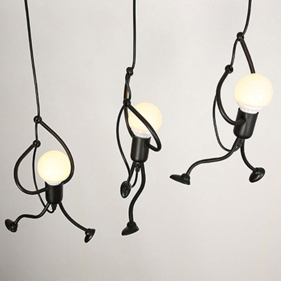 Lustra MODERNA, tip Pendul, FUNTASIA, Figurina, 3xE27, Inaltime Reglabila, Negru Lustre Industrial Default Title Alessandro Design
