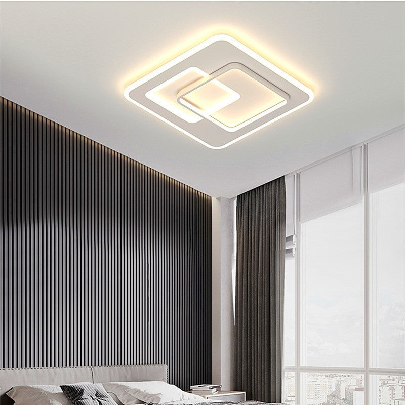 Żyrandol LED z pilotem NOLUX 34W, kwadratowy, światło zimne/ciepłe/neutralne, możliwość przyciemniania, białe Żyrandole LED z pilotem Domyślny tytuł Alessandro Design