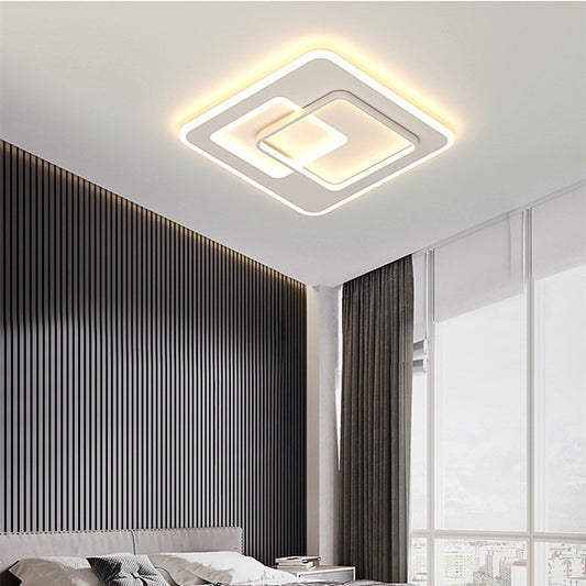 Żyrandol LED z pilotem NOLUX 34W, kwadratowy, światło zimne/ciepłe/neutralne, możliwość przyciemniania, białe Żyrandole LED z pilotem Domyślny tytuł Alessandro Design