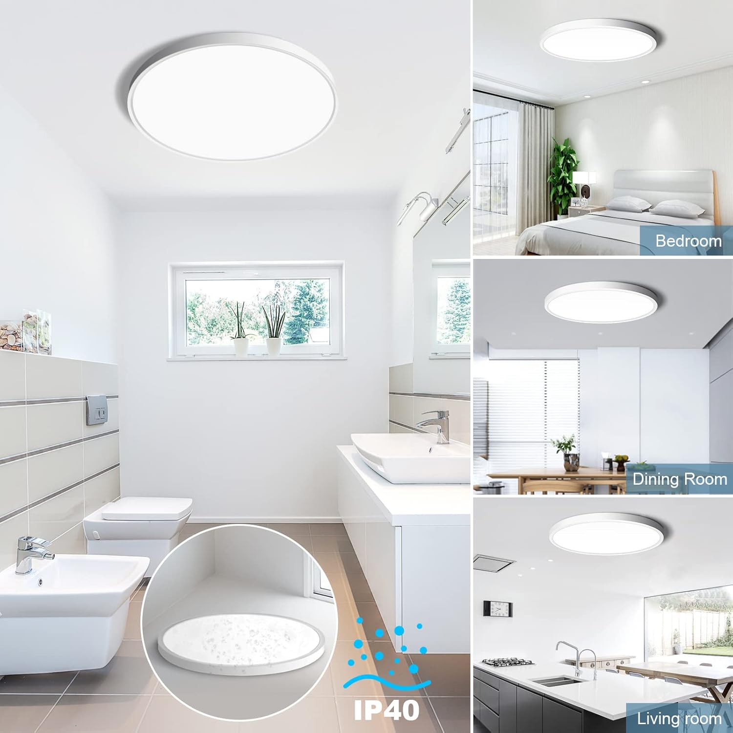 Lampa sufitowa LED SOLIS 27cm 20W Zimne światło, białe lampy sufitowe LED Domyślny tytuł Alessandro Design