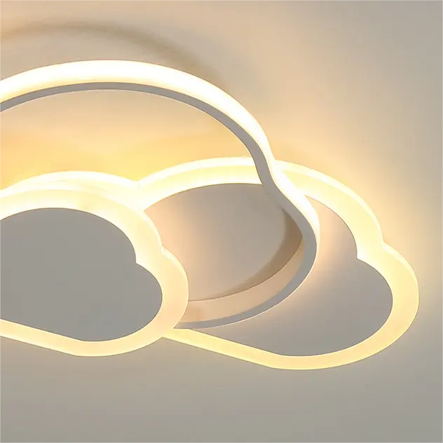 Żyrandol LED RIOKO z pilotem, 48 W, 3 chmury, światło zimne/ciepłe/neutralne, możliwość przyciemniania, białe żyrandole LED z pilotem Domyślny tytuł Alessandro Design