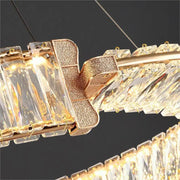 Zawieszany żyrandol kryształowy LED PRISM REGAL 117W, 2 koła, światło zimne/ciepłe/neutralne, możliwość przyciemniania, złoty, regulowana wysokość Żyrandole kryształowe LED Domyślny tytuł Alessandro Design