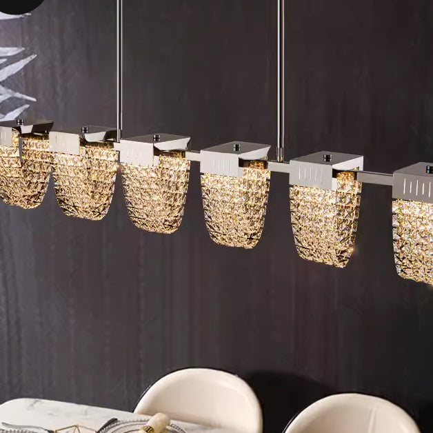 Zawieszany żyrandol LED, STRATUS Supremo, kryształ i metal, 15W, światło zimne/ciepłe/neutralne 3000K/4000K/6000K, luksusowe oświetlenie Cristal Candelabra Domyślny tytuł Alessandro Design