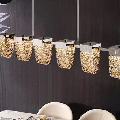 Zawieszany żyrandol LED, STRATUS Supremo, kryształ i metal, 15W, światło zimne/ciepłe/neutralne 3000K/4000K/6000K, luksusowe oświetlenie Cristal Candelabra Domyślny tytuł Alessandro Design