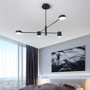 Żyrandol LED GALIOS 48W, 4 elementy, światło zimne/ciepłe/neutralne, czarne nowoczesne żyrandole Domyślny tytuł Alessandro Design