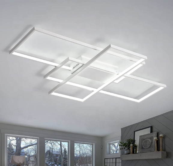 Żyrandol LED z pilotem LANDYN 78W, światło zimne/ciepłe/neutralne, możliwość przyciemniania, białe żyrandole LED z pilotem Domyślny tytuł Alessandro Design