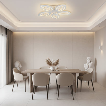 Żyrandol LED z pilotem ORCHID 66W, 5 płatków, światło zimne/ciepłe/neutralne, możliwość przyciemniania, biały żyrandol LED z pilotem Domyślny tytuł Alessandro Design