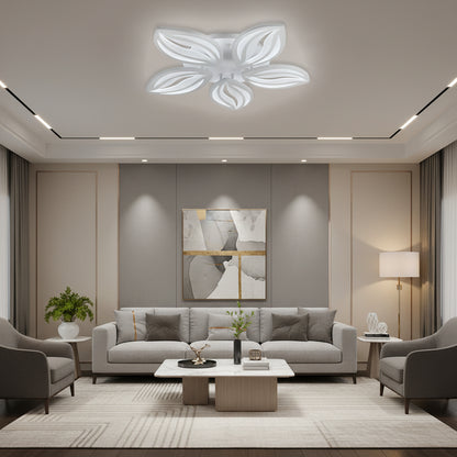 Żyrandol LED z pilotem ORCHID 66W, 5 płatków, światło zimne/ciepłe/neutralne, możliwość przyciemniania, biały żyrandol LED z pilotem Domyślny tytuł Alessandro Design