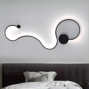 Kinkiet LED Delilah 36W Dekoracyjny Zimny/Ciepły/Neutralny Jasny Metal i Czarny Silikon Kinkiety wewnętrzne Domyślny tytuł Alessandro Design