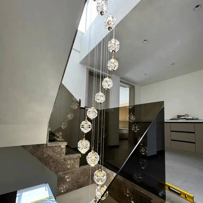 Żyrandol kryształowy LED KILKENNY Culmino, 144W, światło neutralne, średnica 60cm, złote nowoczesne żyrandole Domyślny tytuł Alessandro Design