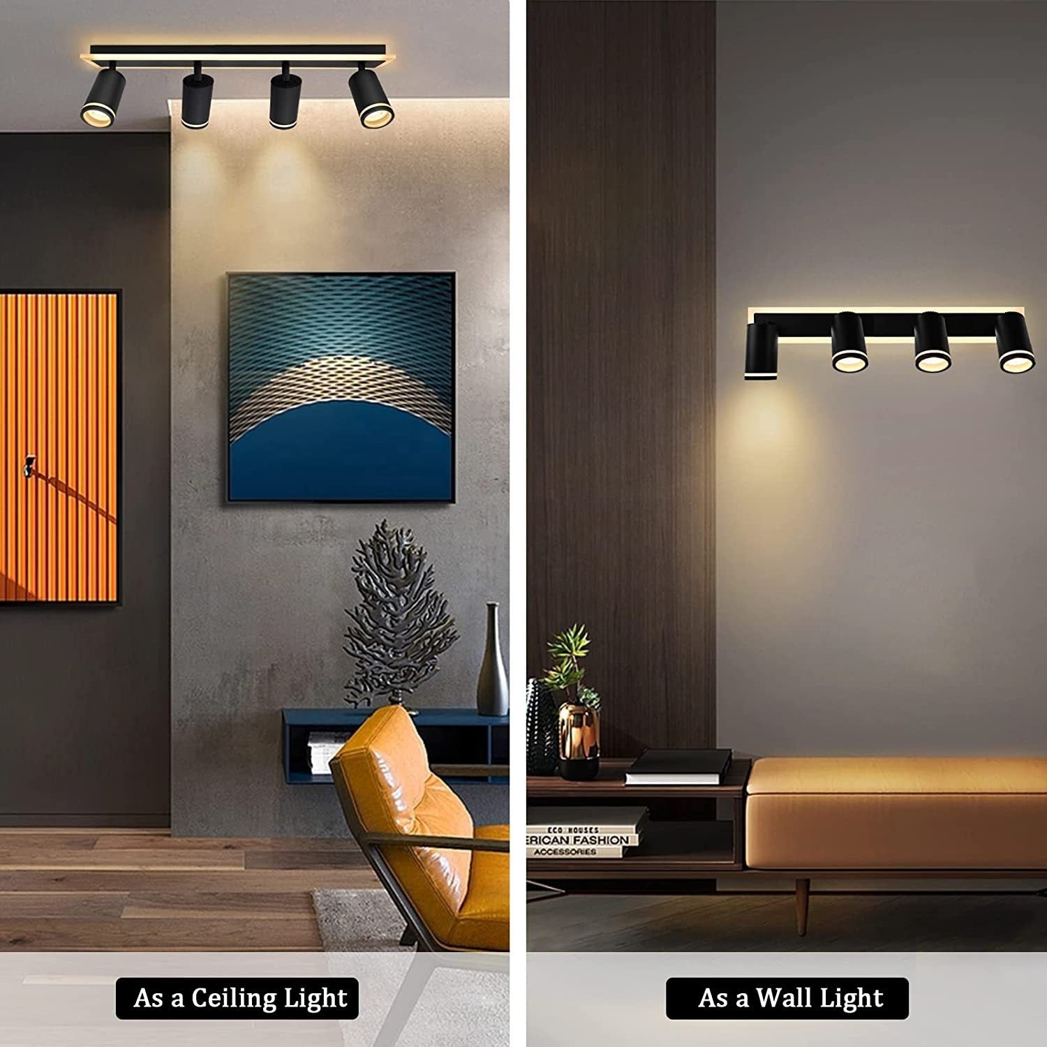 Żyrandol LED Ellen 46W Projektor z regulacją światła zimnego/ciepłego/neutralnego Żyrandole LED z akrylu i czarnego metalu Domyślny tytuł Alessandro Design
