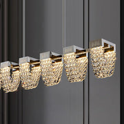 Zawieszany żyrandol LED, STRATUS Supremo, kryształ i metal, 15W, światło zimne/ciepłe/neutralne 3000K/4000K/6000K, luksusowe oświetlenie Cristal Candelabra Domyślny tytuł Alessandro Design