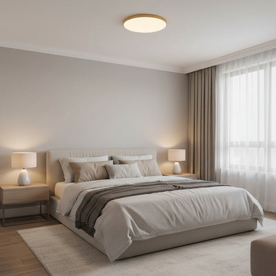 Lampa sufitowa LED SOLIS 47cm 48W Zimne Światło Złota