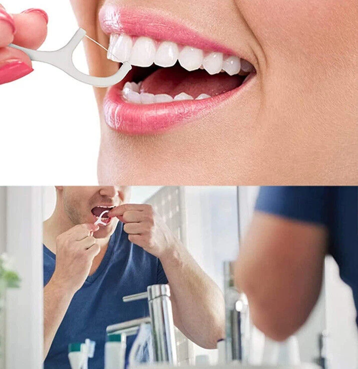Zestaw 100 wykałaczek z nicią dentystyczną Personal Care Domyślny tytuł Alessandro Design