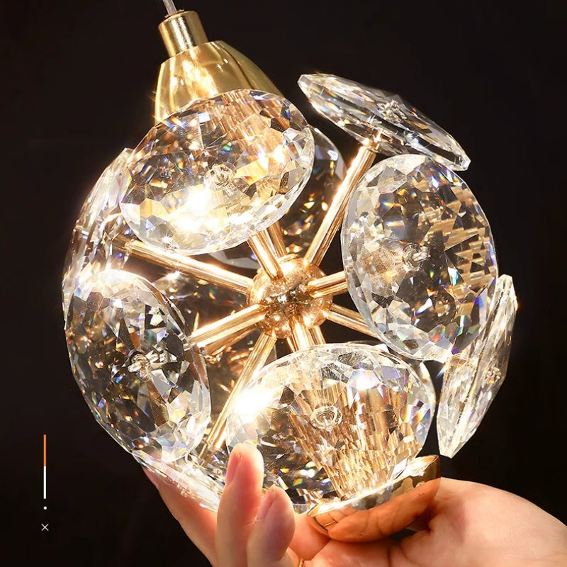 Żyrandol kryształowy LED KILKENNY Culmino, 144W, światło neutralne, średnica 60cm, złote nowoczesne żyrandole Domyślny tytuł Alessandro Design