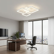 Żyrandol LED z pilotem ZOE, 60W, 3 kwadraty, światło zimne/ciepłe/neutralne, możliwość przyciemniania, biały Żyrandol LED z pilotem Domyślny tytuł Alessandro Design