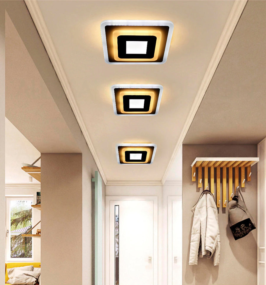 Żyrandol LED MORNIKA 14W, Średnica 25cm, Kwadrat, Światło Neutralne, Żyrandol LED Biały Domyślny Tytuł Alessandro Design