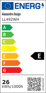 MODERN Żyrandol LED 26W, średnica 20cm, okrągły, światło zimne/ciepłe/neutralne, białe żyrandole LED domyślny tytuł Alessandro Design