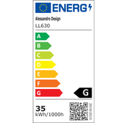 Żyrandol LED HEATH STEA, 35W, średnica 20cm, światło neutralne, białe stosowane żyrandole LED Domyślny tytuł Alessandro Design
