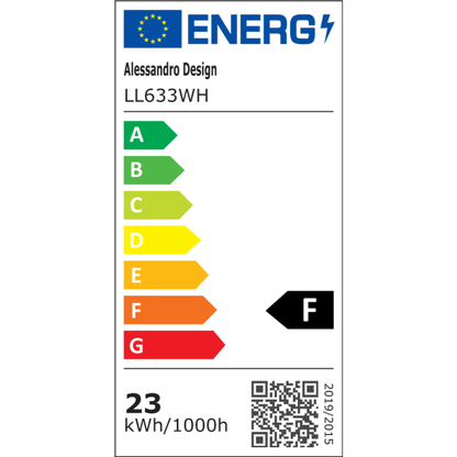Żyrandol wiszący LED DARIN, 120cm, 23W, regulowana wysokość, fajne światło, białe nowoczesne żyrandole Domyślny tytuł Alessandro Design