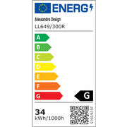 Żyrandol LED PERU 34W, 2 koła, światło zimne/ciepłe/neutralne, białe żyrandole LED Domyślny tytuł Alessandro Design
