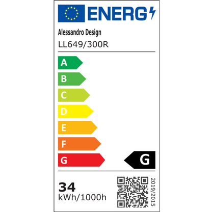 Żyrandol LED PERU 34W, 2 koła, światło zimne/ciepłe/neutralne, białe żyrandole LED Domyślny tytuł Alessandro Design
