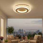 Żyrandol LED AGOL Petito, 29W, średnica 20cm, światło ciepłe/neutralne/zimne, złoto, metal i akryl