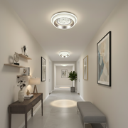 Żyrandol LED KALESO Petito, 37 W, średnica 24,5 cm, światło ciepłe/neutralne/zimne, biały, metal i kryształ