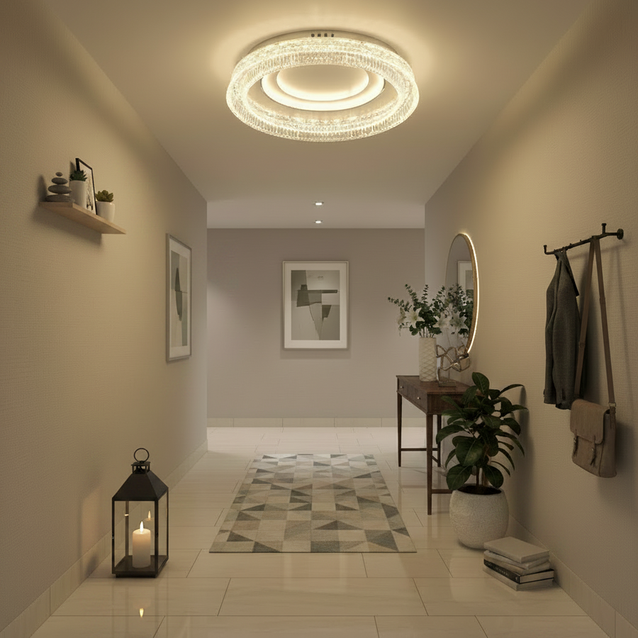 WON Noble żyrandol LED, 67W, średnica 30cm, światło ciepłe/neutralne/zimne, biały