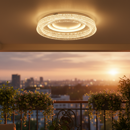 WON Noble żyrandol LED, 67W, średnica 30cm, światło ciepłe/neutralne/zimne, biały