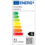 Żyrandol LED z pilotem i kryształem NOVA ROTONDA RGB 73W, 3 koła, światło zimne/ciepłe/neutralne, możliwość przyciemniania, błyszczące chromowane żyrandole i kryształy LED Domyślny tytuł Alessandro Design