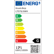 Żyrandol LED z pilotem i kryształem QUADRIS RGB 175W, 6 kwadratów, światło zimne/ciepłe/neutralne, możliwość przyciemniania, białe Żyrandole LED z pilotem Domyślny tytuł Alessandro Design