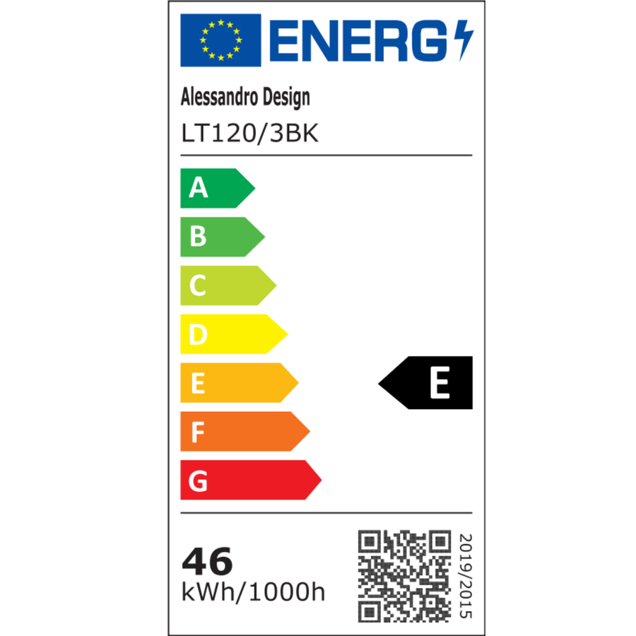 Żyrandol LED z pilotem KILLIAN 46W, 3 koła, światło zimne/ciepłe/neutralne, możliwość przyciemniania, czarne żyrandole LED z pilotem Domyślny tytuł Alessandro Design