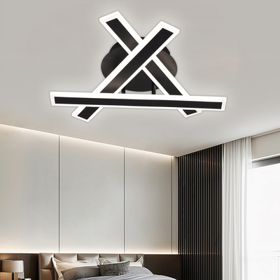 Żyrandol LED z pilotem LT755/3BK, 62,2 W, 40*5,5*10, IP20, światło zimne/ciepłe/neutralne, możliwość przyciemniania, czarny, żelazo, pleksiglas